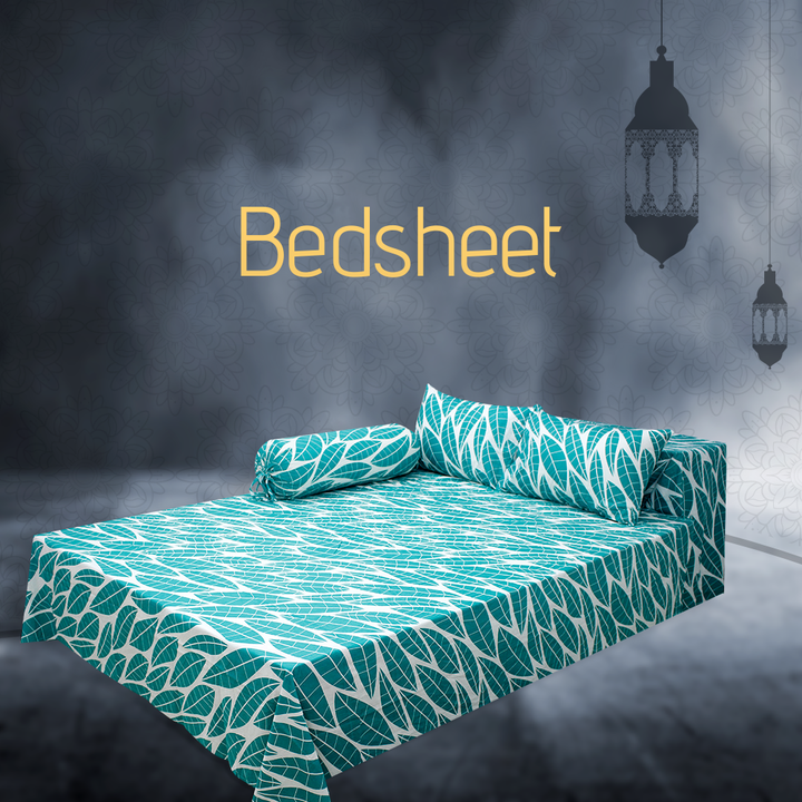 King size bedsheet with two pillow covers - FZ-351